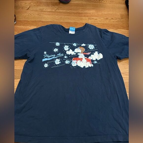 Y2K Snoopy Peanuts Flying Ace Tshirt - Picture 1 of 5